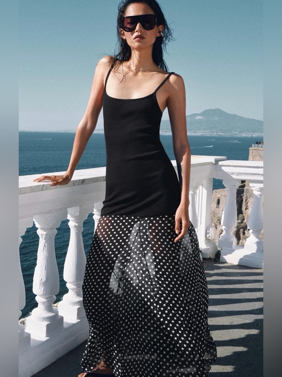 Zara Dresses & Skirts - NWT ZARA POLKA DOT COMBINATION DRESS SIZE M